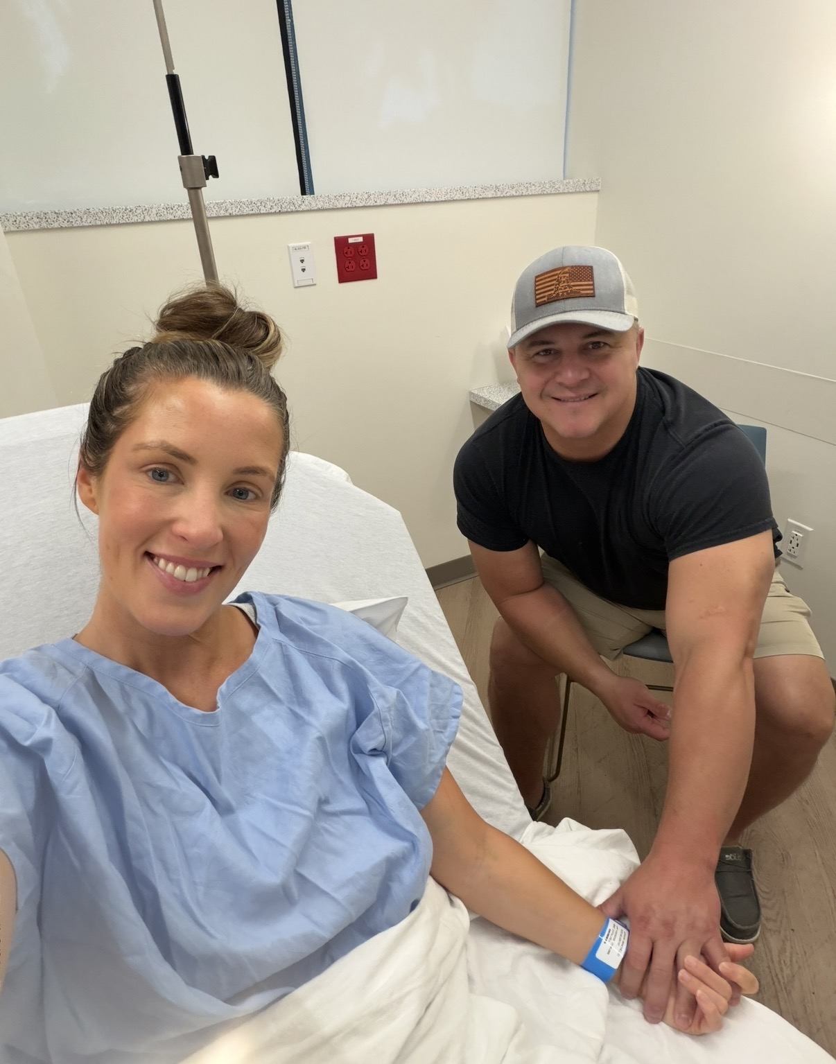 Courtney and Josh during their fertility journey